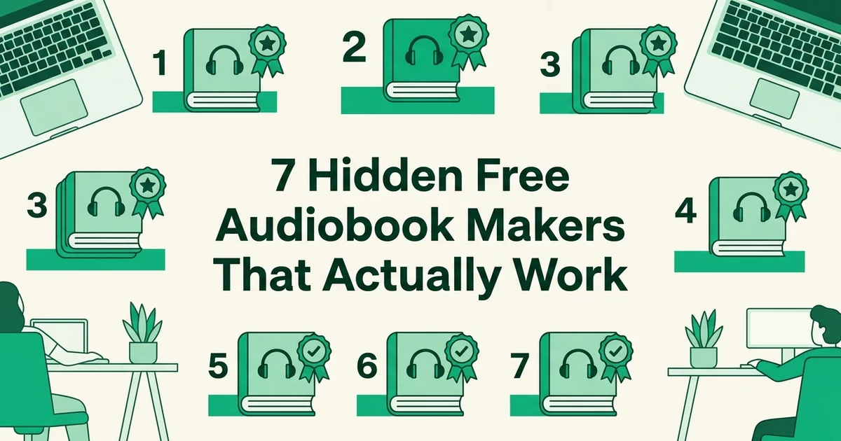 7 Hidden Free Audiobook Makers That Actually Work