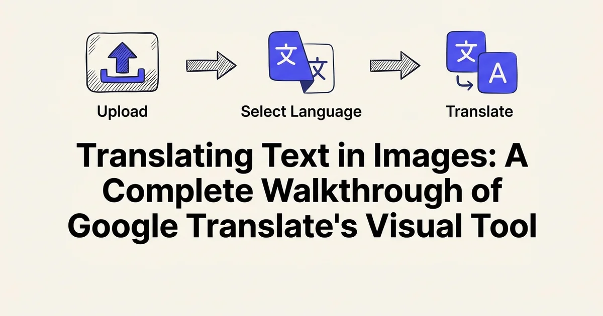 Translating Text in Images: A Complete Walkthrough of Google Translate's Visual Tool