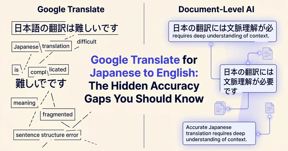 Google Translate for Japanese to English: The Hidden Accuracy Gaps You Should Know