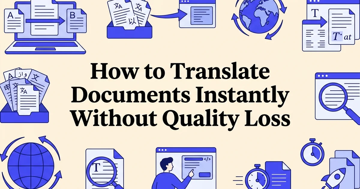 How to Translate Documents Instantly Without Quality Loss