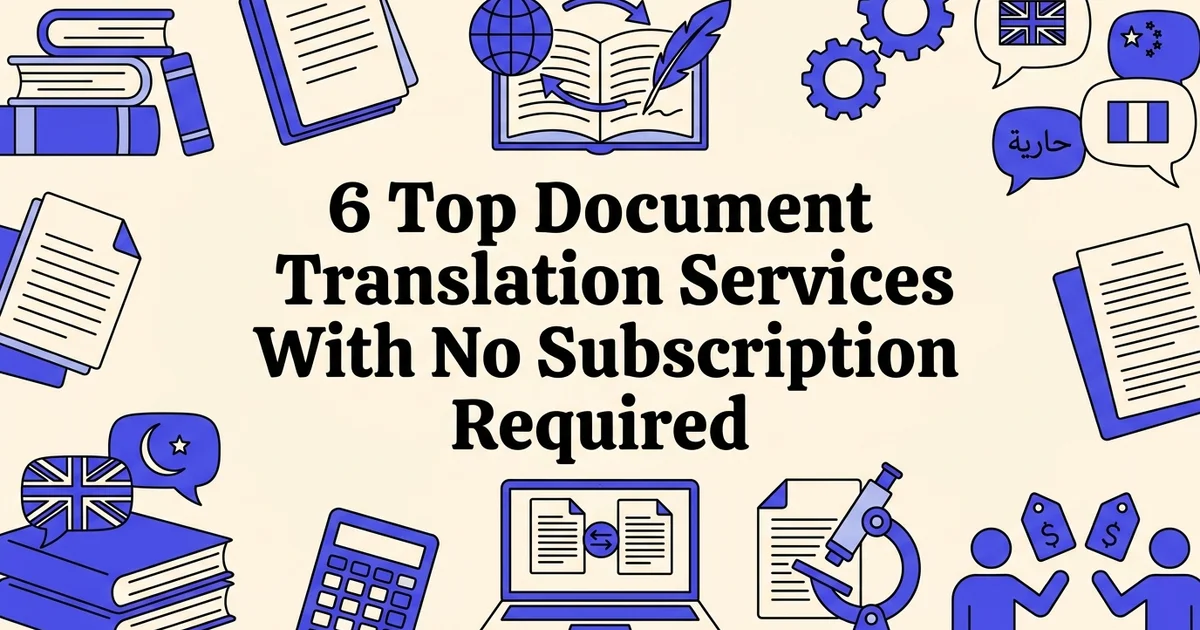 6 Top Document Translation Services With No Subscription Required