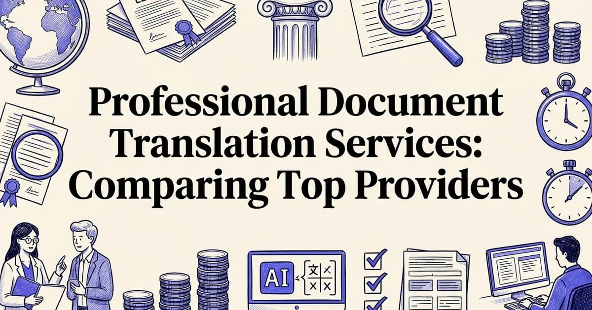 Professional Document Translation Services: Comparing Top Providers
