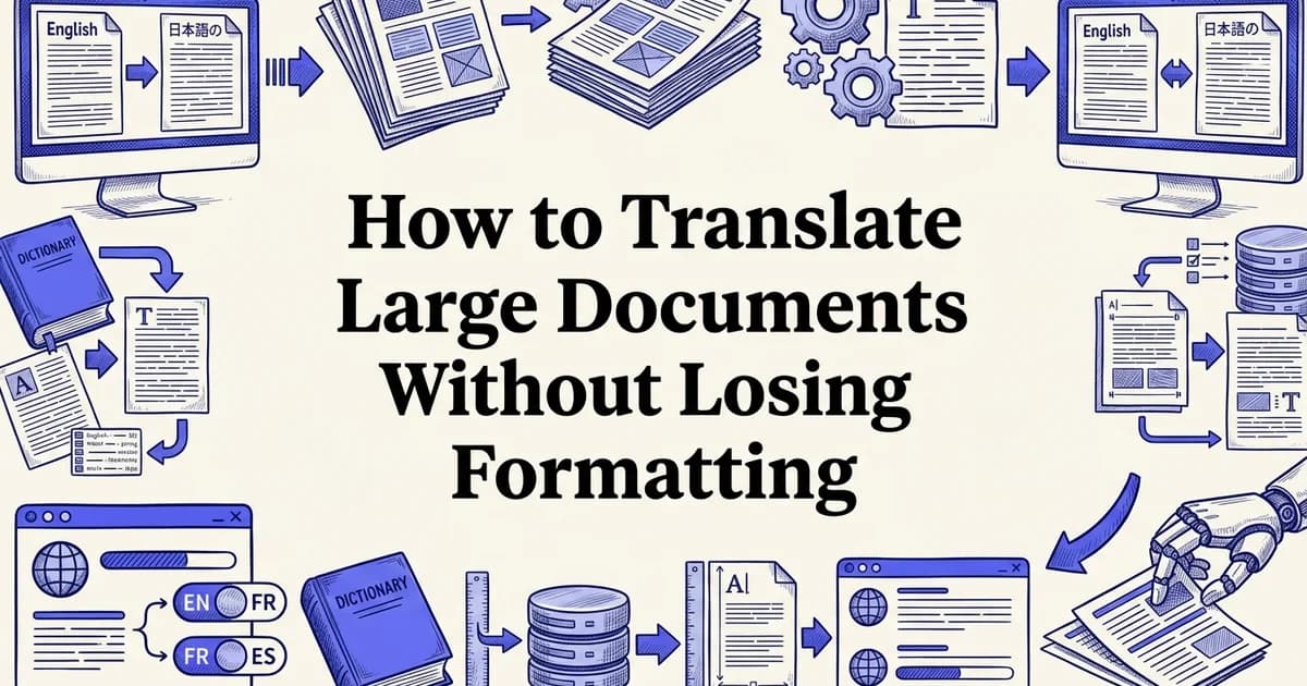 How to Translate Large Documents Without Losing Formatting
