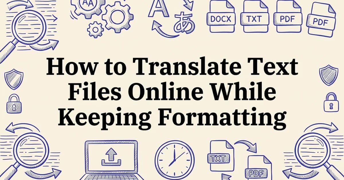 How to Translate Text Files Online While Keeping Formatting
