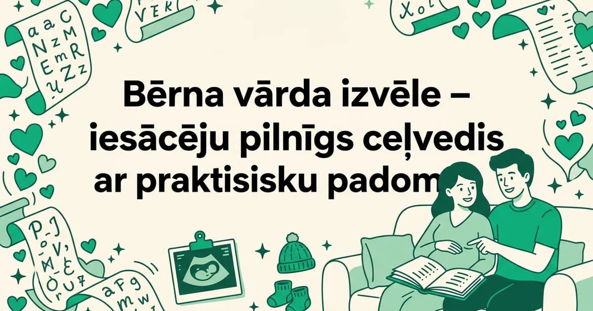 Bērna vārda izvēle – iesācēju pilnīgs ceļvedis ar praktisku padomu