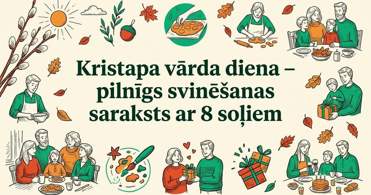 Kristapa vārda diena – pilnīgs svinēšanas saraksts ar 8 soļiem