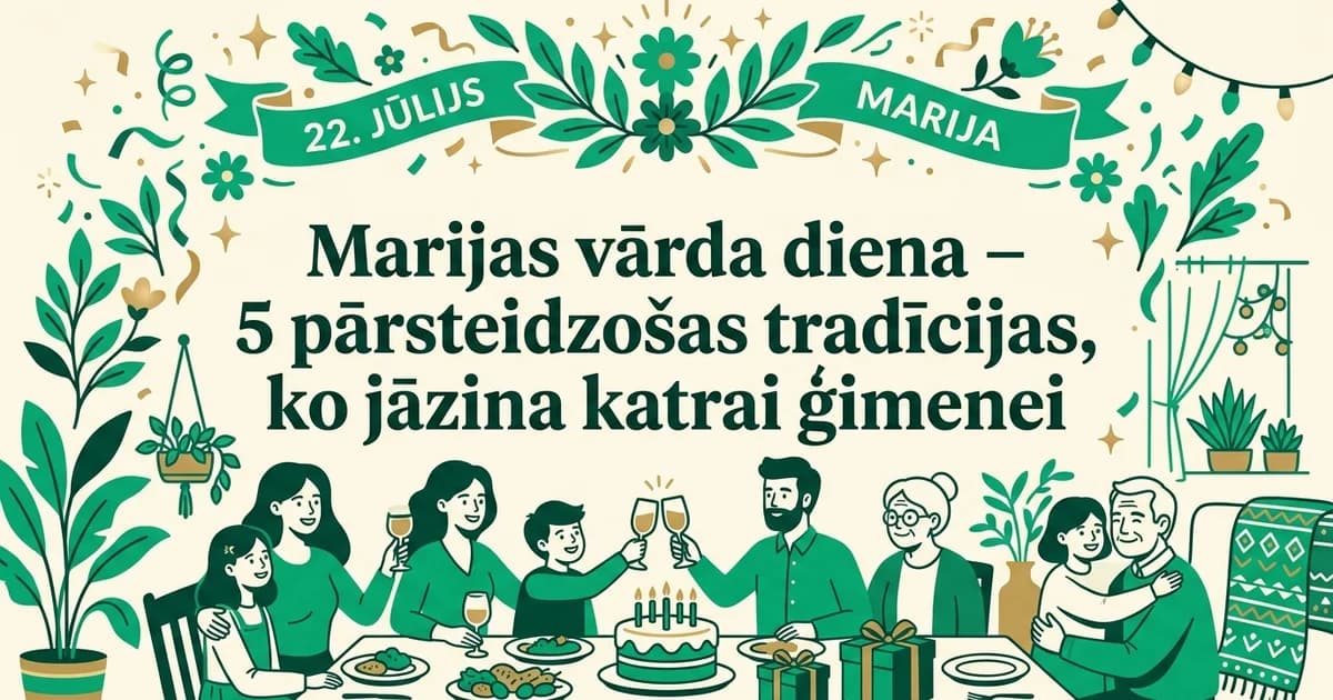 Marijas vārda diena – 5 pārsteidzošas tradīcijas, ko jāzina katrai ģimenei