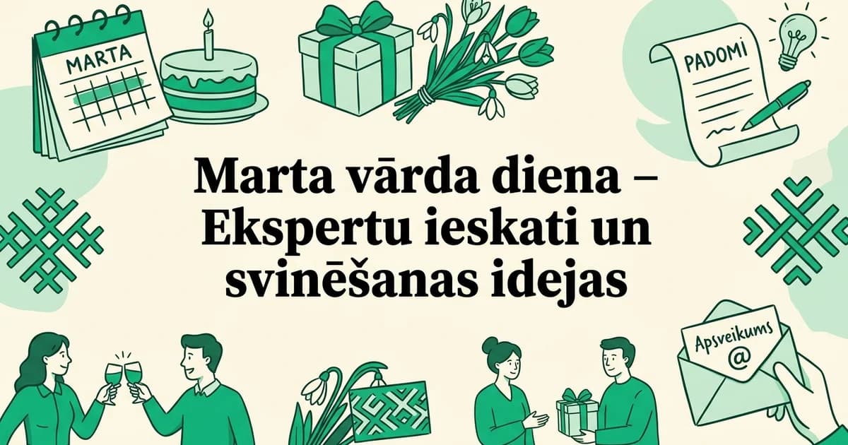 Marta vārda diena – Ekspertu ieskati un svinēšanas idejas