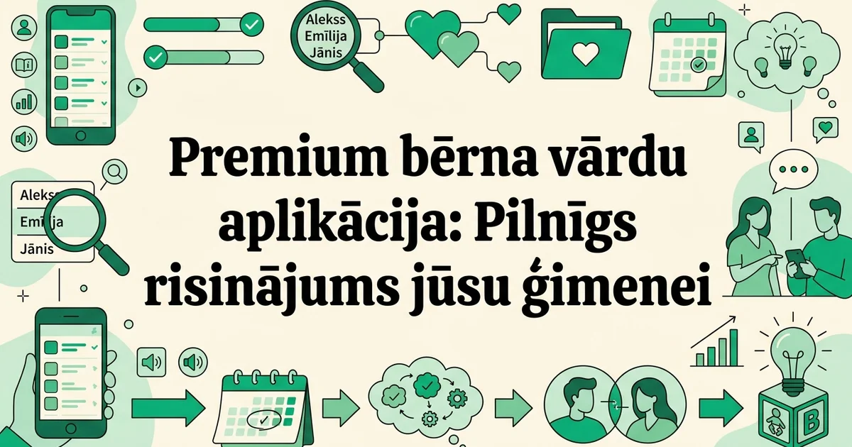 Premium bērna vārdu aplikācija: Pilnīgs risinājums jūsu ģimenei