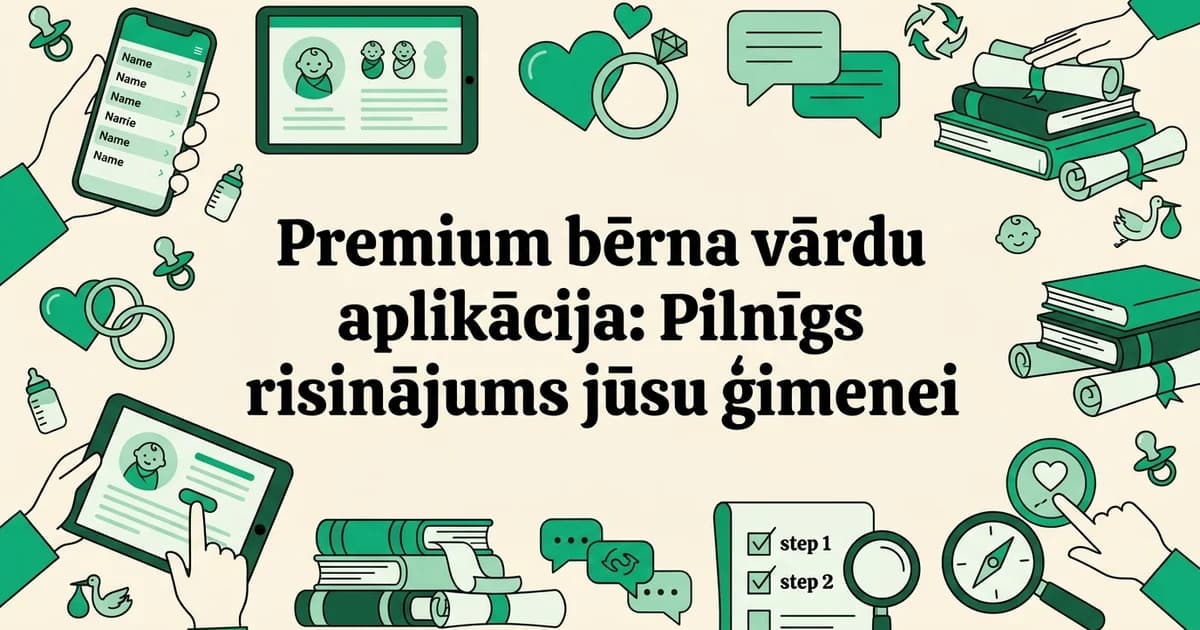 Premium bērna vārdu aplikācija: Pilnīgs risinājums jūsu ģimenei