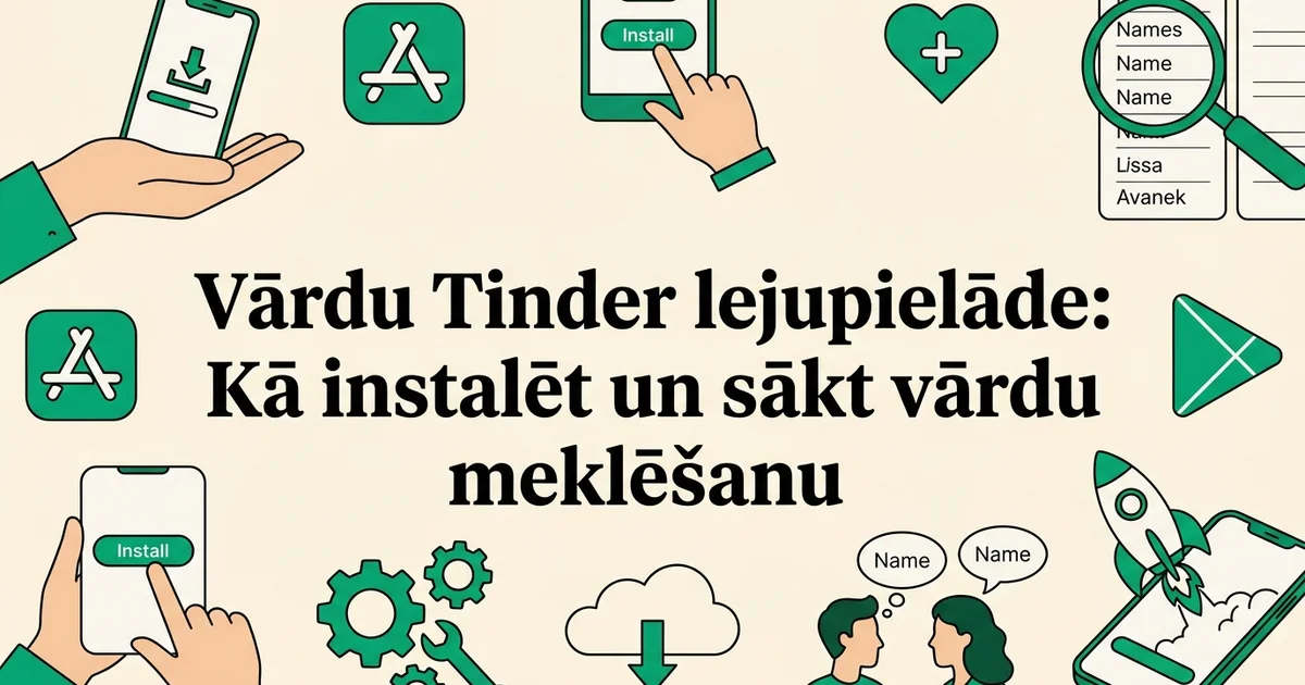 Vārdu Tinder lejupielāde: Kā instalēt un sākt vārdu meklēšanu