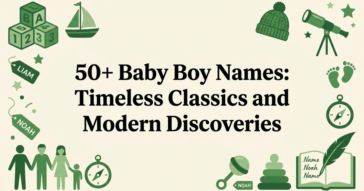 50+ Baby Boy Names: Timeless Classics and Modern Discoveries