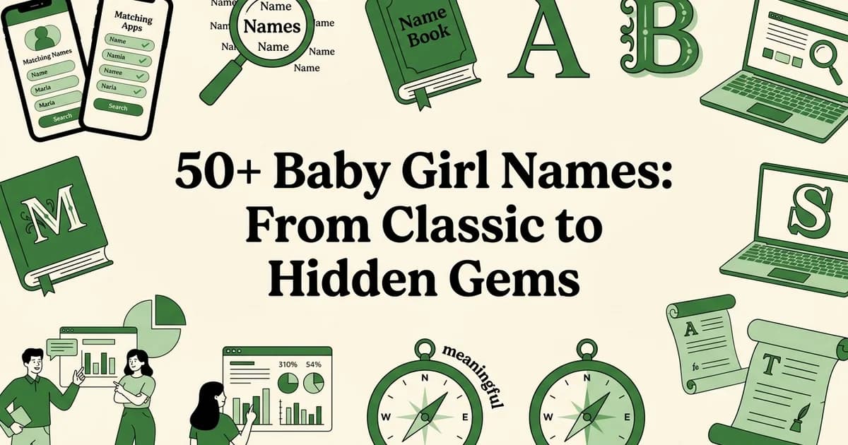 50+ Baby Girl Names: From Classic to Hidden Gems