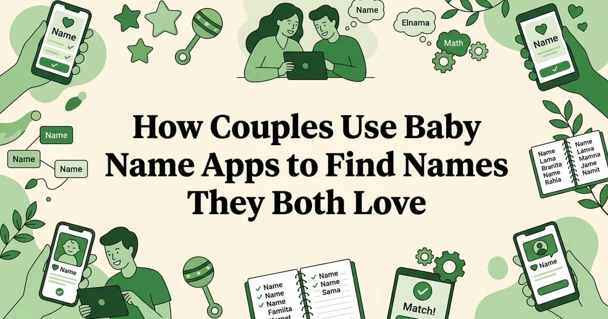 How Couples Use Baby Name Apps to Find Names They Both Love