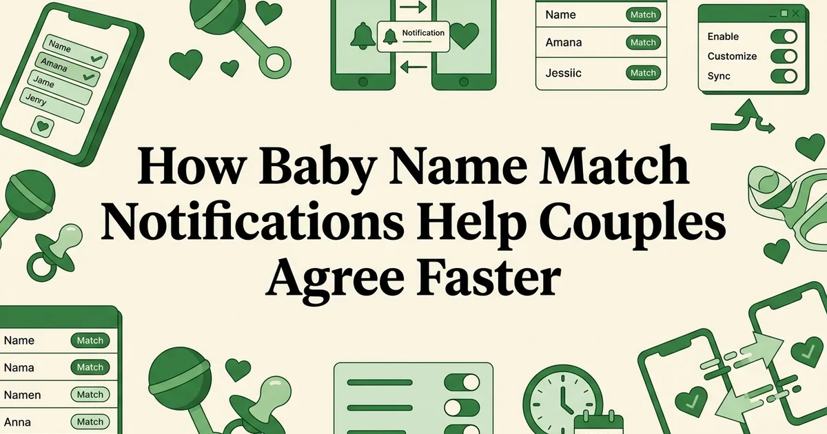 How Baby Name Match Notifications Help Couples Agree Faster