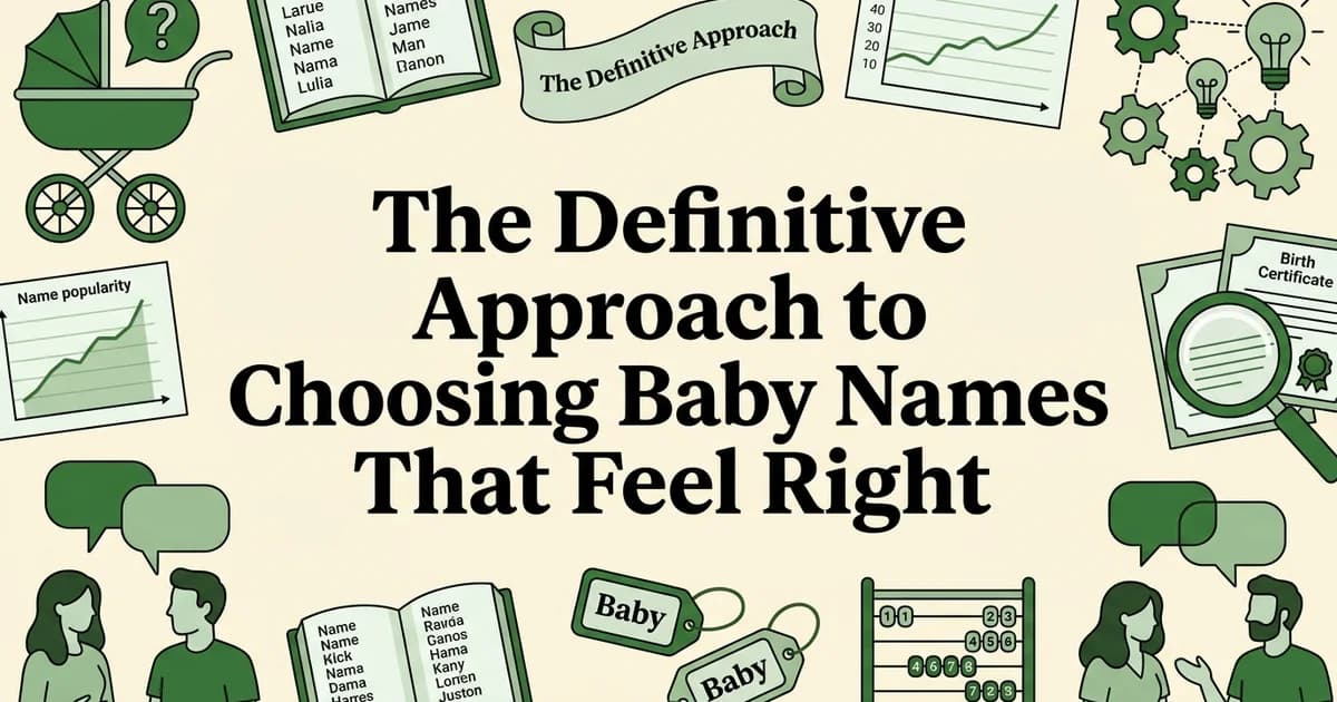 The Definitive Approach to Choosing Baby Names That Feel Right