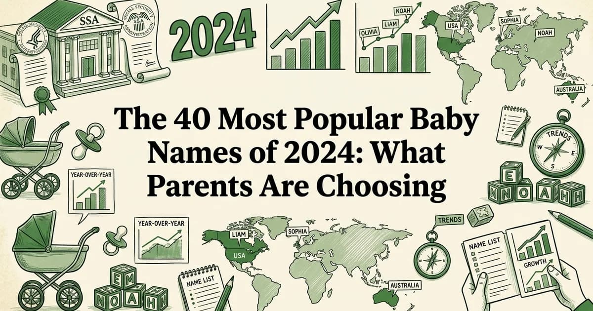 The 40 Most Popular Baby Names of 2024: What Parents Are Choosing