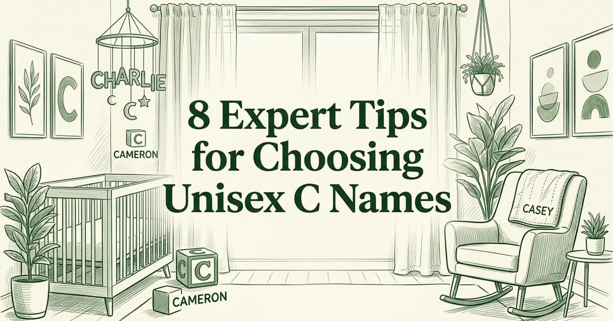 8 Expert Tips for Choosing Unisex C Names