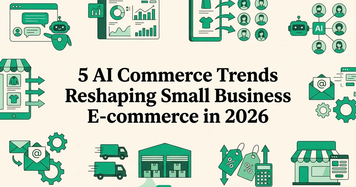 5 AI Commerce Trends Reshaping Small Business E-commerce in 2026
