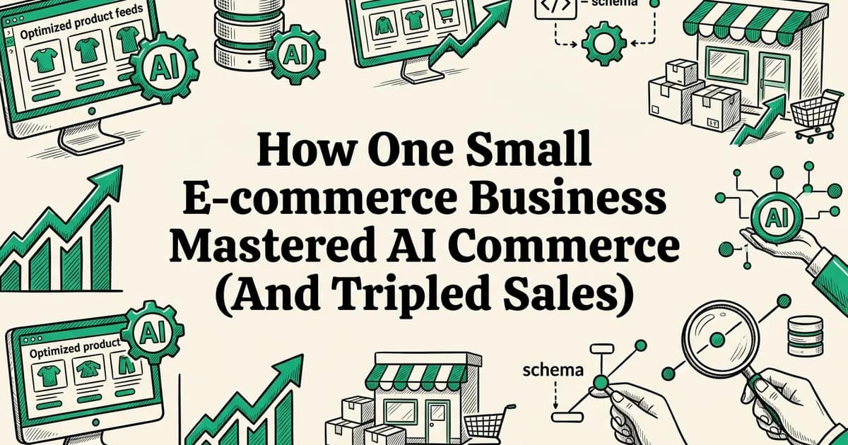 How One Small E-commerce Business Mastered AI Commerce (And Tripled Sales)