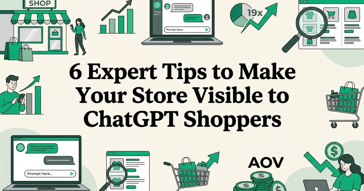 6 Expert Tips to Make Your Store Visible to ChatGPT Shoppers