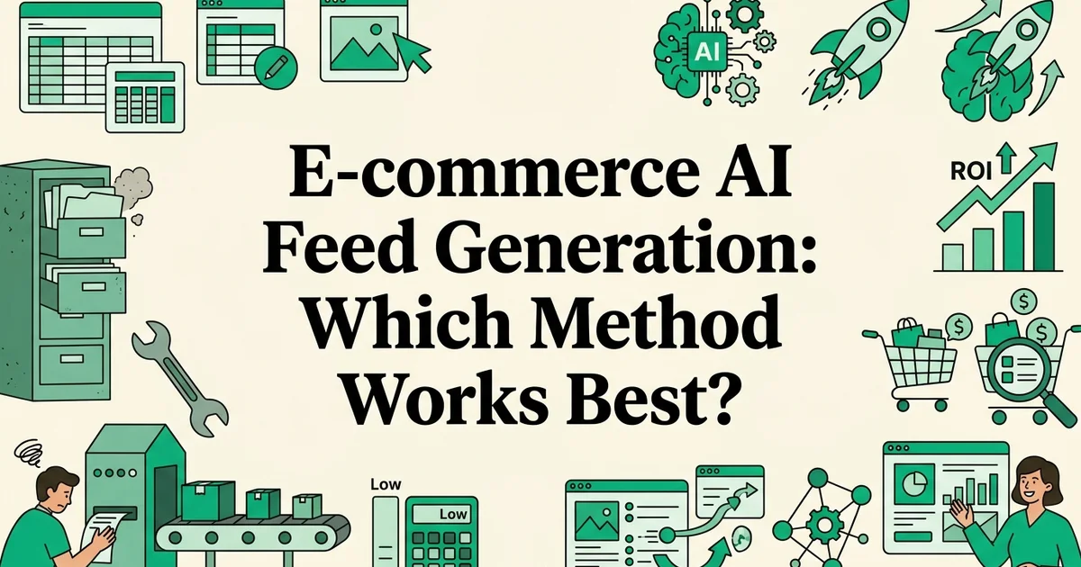 E-commerce AI Feed Generation: Which Method Works Best?