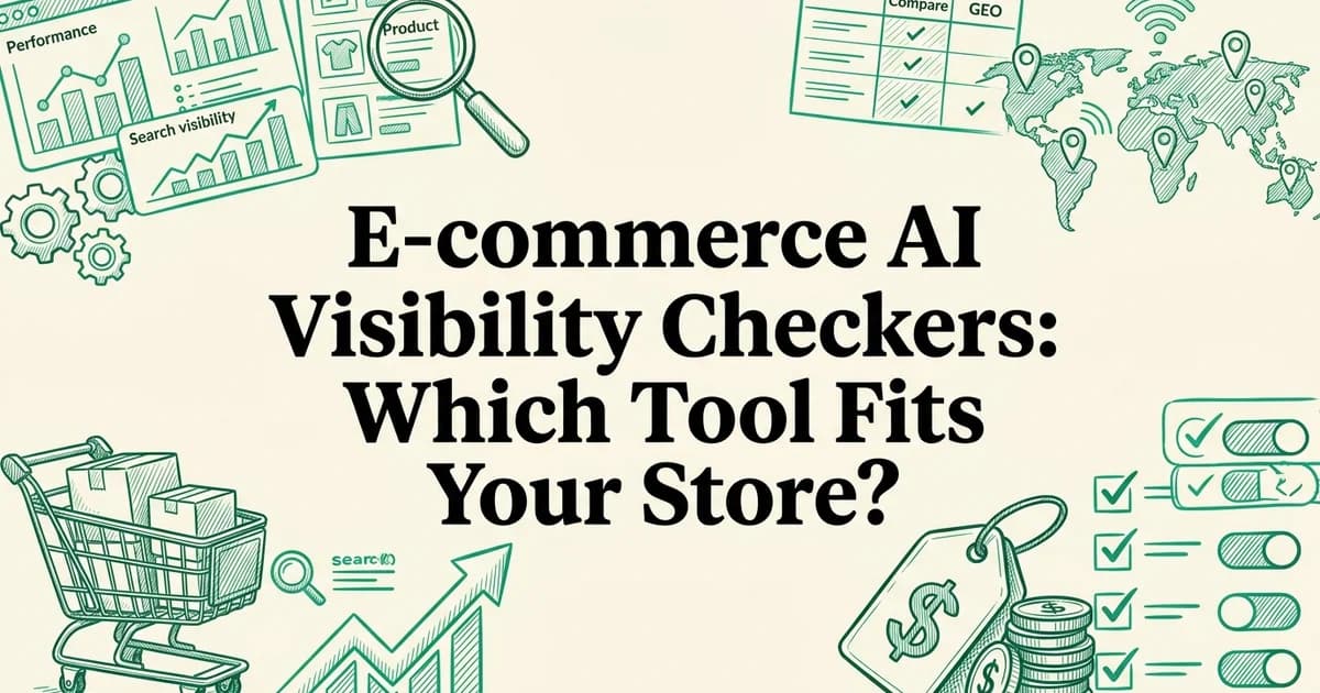 E-commerce AI Visibility Checkers: Which Tool Fits Your Store?