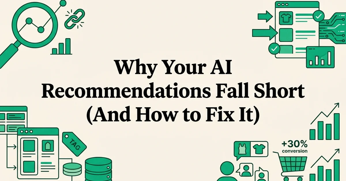 Why Your AI Recommendations Fall Short (And How to Fix It)
