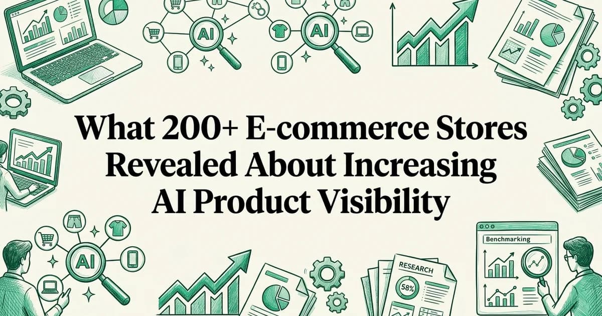 What 200+ E-commerce Stores Revealed About Increasing AI Product Visibility