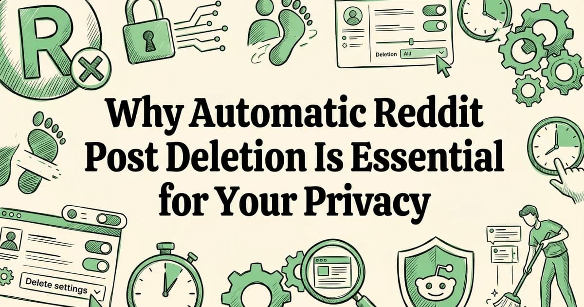 Why Automatic Reddit Post Deletion Is Essential for Your Privacy