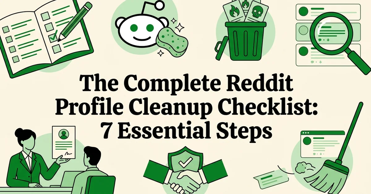 The Complete Reddit Profile Cleanup Checklist: 7 Essential Steps