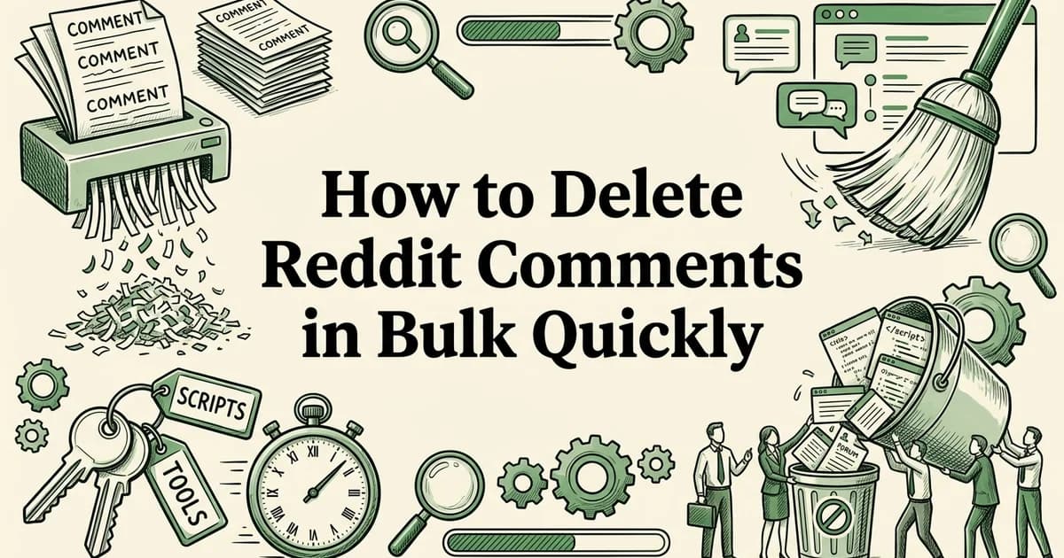 How to Delete Reddit Comments in Bulk Quickly