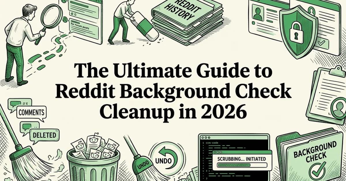 The Ultimate Guide to Reddit Background Check Cleanup in 2026