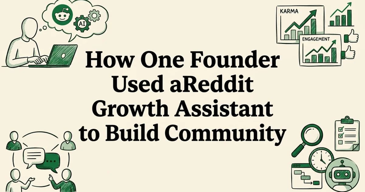 How One Founder Used a Reddit Growth Assistant to Build Community