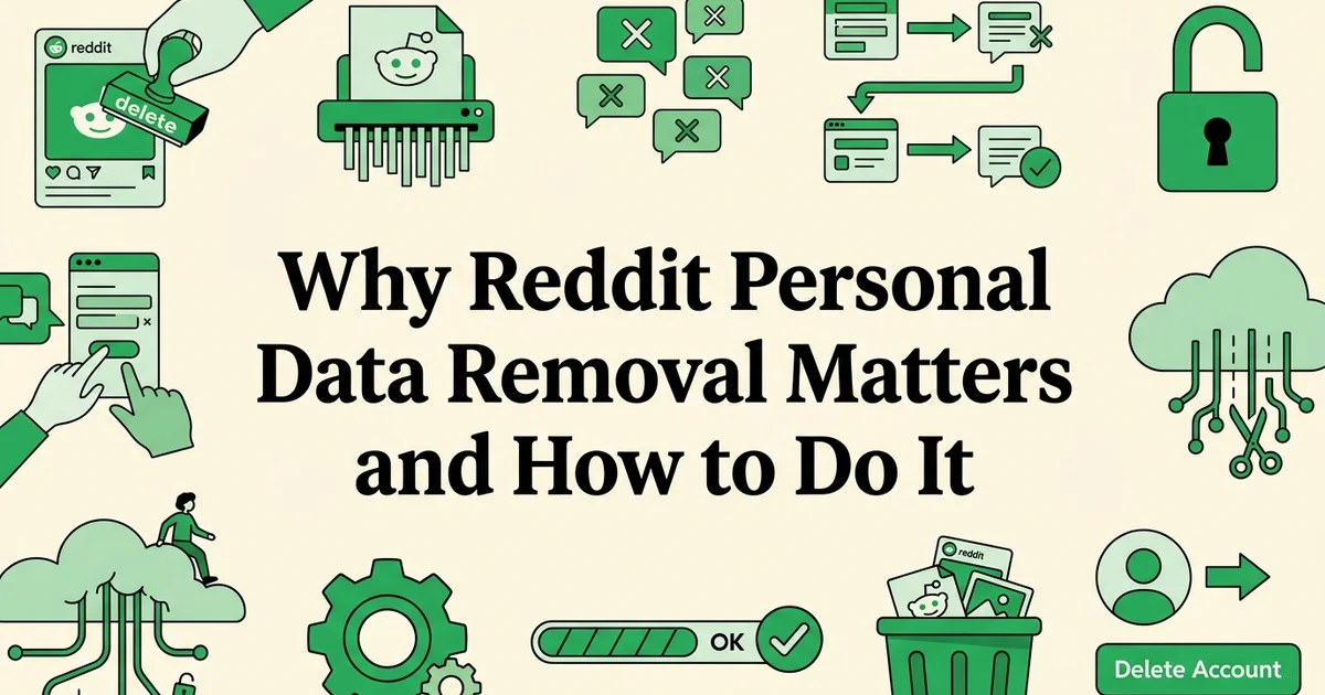 Why Reddit Personal Data Removal Matters and How to Do It